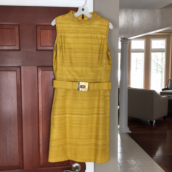 Small Adele Martin 60/'s Mod Dress Vintage 1960/'s Belted Shirt Dress S